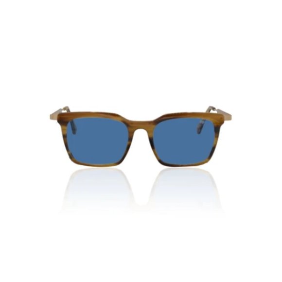 Specs By Lux Samar Sunglasses - Oak/Blue Polarized